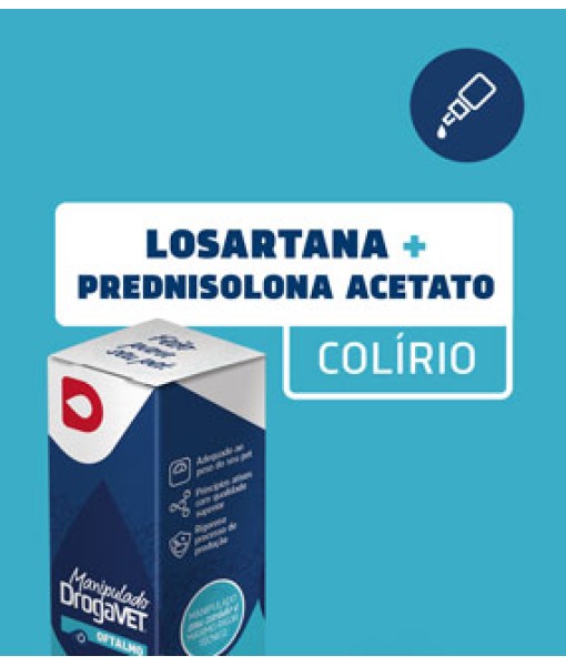 Colírios Losartana + Prednisolona 