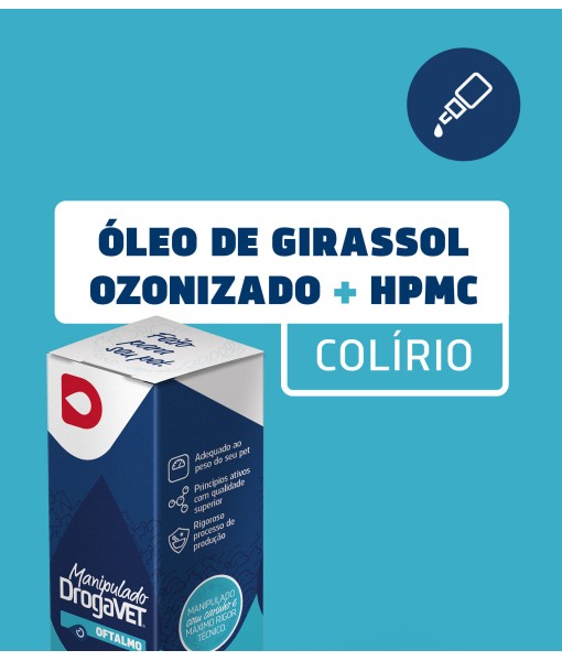 Colírios Óleo de Girassol Ozonizado + HPMC