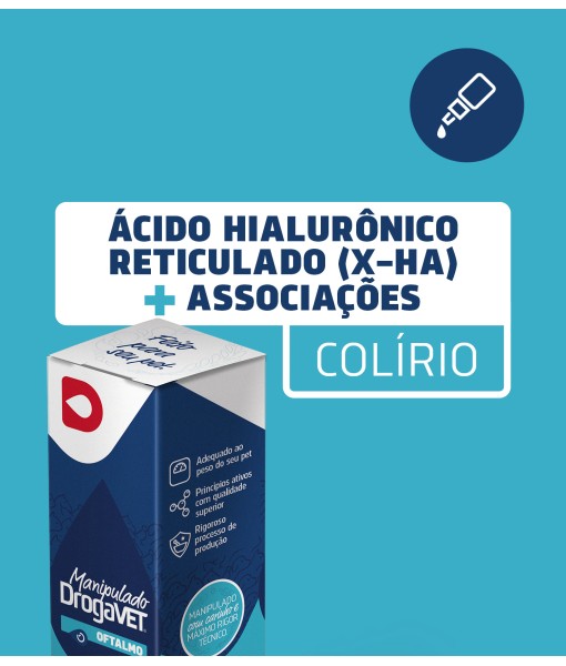 Colírios Ácido Hialurônico Reticulado (X-HA) + ASSOCIAÇÕES