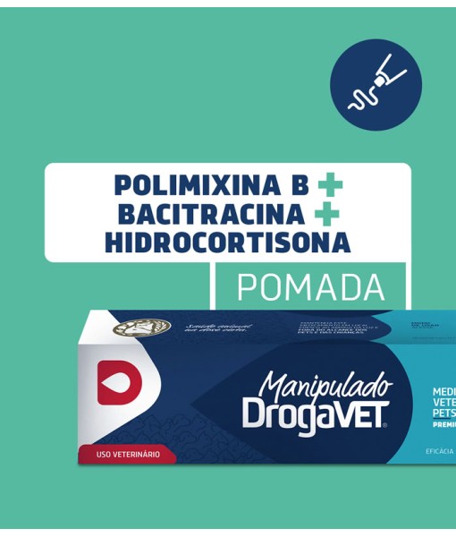Pomadas Polimixina B + Bacitracina + Hidrocortisona